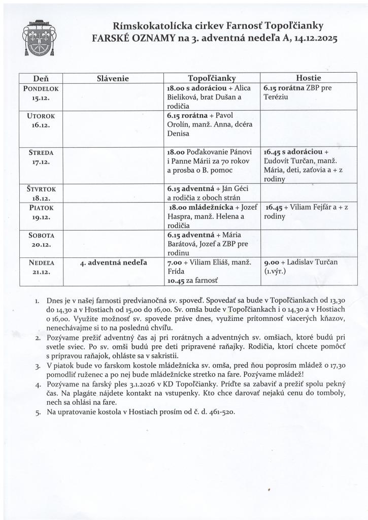 farské oznamy