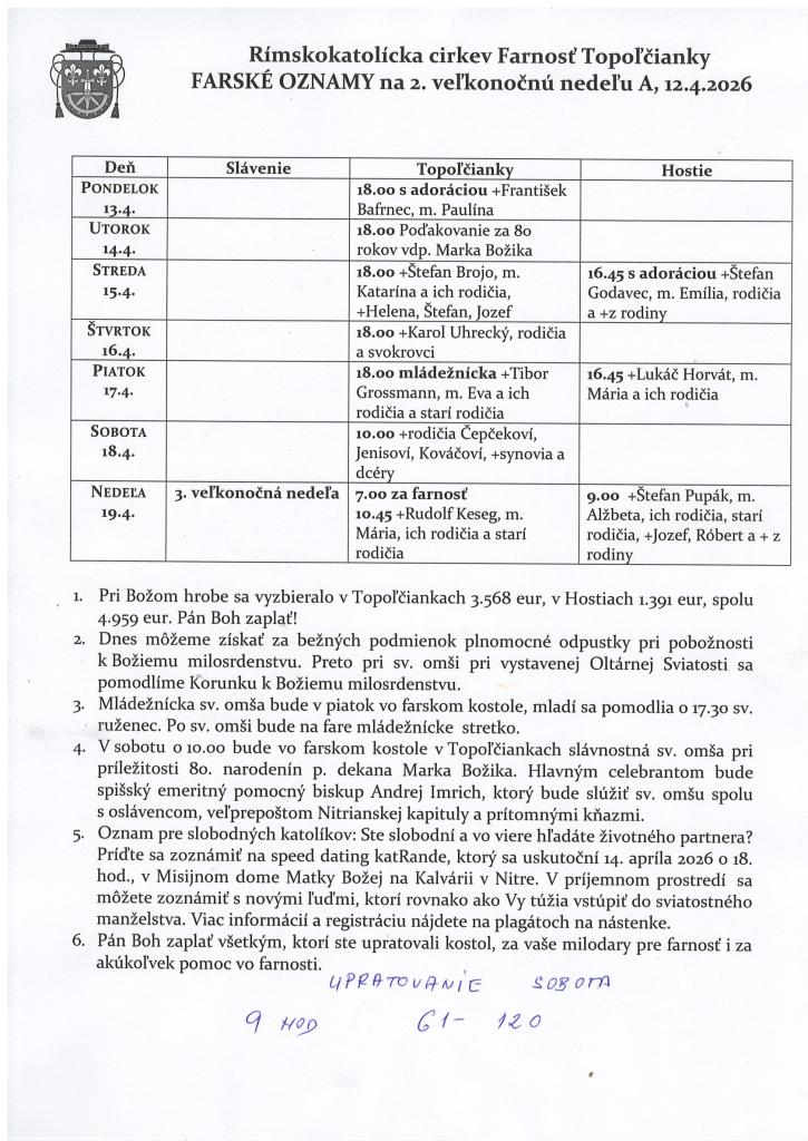 farské oznamy