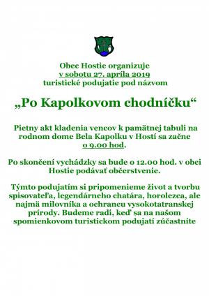 Chodník Bela Kapolku