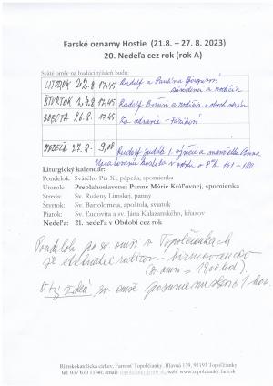 farské oznamy