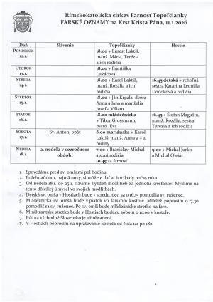 farské oznamy