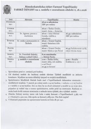 farské oznamy
