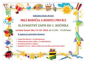 Zápis do prvého ročníka 2026